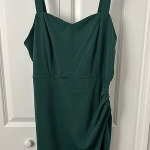 Belle Poque Emerald Green Ruffled Dresss